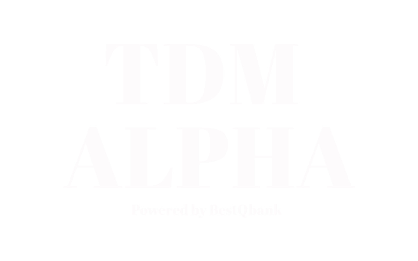 TDM Alpha Logo